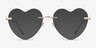 Spark Glitter Gold MetalEyeglass Frames from EyeBuyDirect, with Tinted Lenses