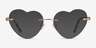 Poem Shiny Rose Gold MetalEyeglass Frames from EyeBuyDirect, with Tinted Lenses