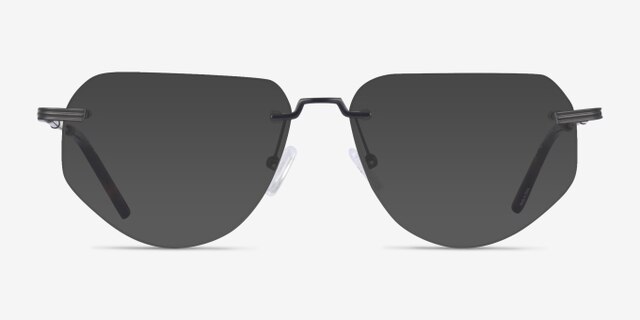 Artifact Noir MétalMontures de lunettes de vue d'EyeBuyDirect, Avec des Verres Teintés