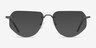 Artifact Noir MétalMontures de lunettes de vue d'EyeBuyDirect, Avec des Verres Teintés