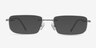 Port Gray TitaniumEyeglass Frames from EyeBuyDirect, with Tinted Lenses