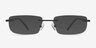 Port Black TitaniumEyeglass Frames from EyeBuyDirect, with Tinted Lenses