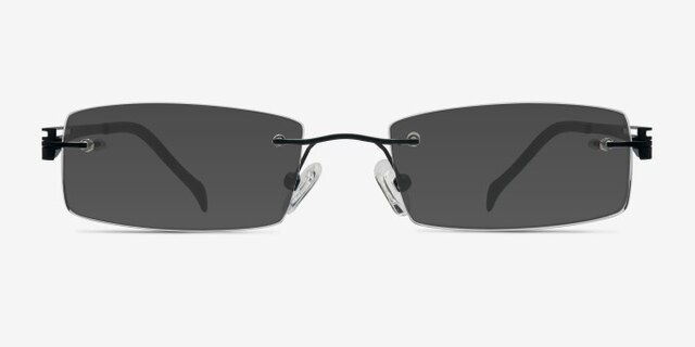 Lance Black TitaniumEyeglass Frames from EyeBuyDirect, with Tinted Lenses