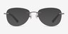 Smooth Dark Gunmetal TitaniumEyeglass Frames from EyeBuyDirect, with Tinted Lenses