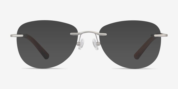 Smooth Oval Silver Rimless Eyeglasses | Eyebuydirect Canada