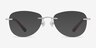 Smooth Silver TitaniumEyeglass Frames from EyeBuyDirect, with Tinted Lenses