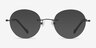 Shine Black TitaniumEyeglass Frames from EyeBuyDirect, with Tinted Lenses