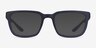 Fast Matte Blue PlasticEyeglass Frames from EyeBuyDirect, with Tinted Lenses