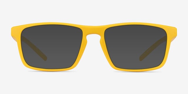 First Yellow PlasticEyeglass Frames from EyeBuyDirect, with Tinted Lenses