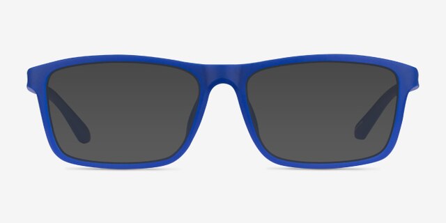 Team Matte Blue PlastiqueMontures de lunettes de vue d'EyeBuyDirect, Avec des Verres Teintés