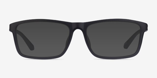 Team Matte Black PlasticEyeglass Frames from EyeBuyDirect, with Tinted Lenses