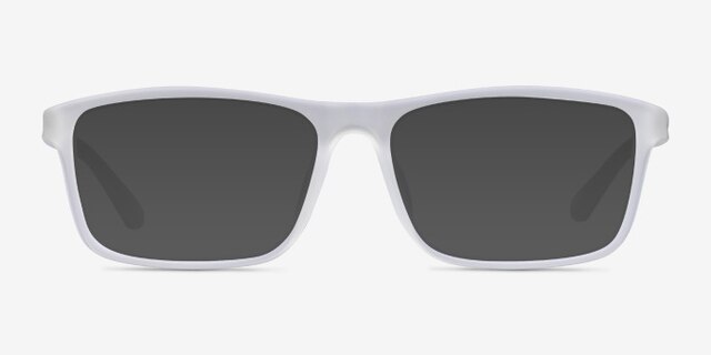 Team Matte Clear PlasticEyeglass Frames from EyeBuyDirect, with Tinted Lenses