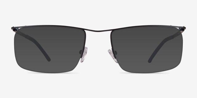 Point Navy MetalEyeglass Frames from EyeBuyDirect, with Tinted Lenses