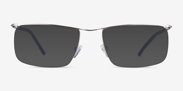 Point Silver MétalMontures de lunettes de vue d'EyeBuyDirect, Avec des Verres Teintés