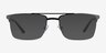Huddle Gunmetal MétalMontures de lunettes de vue d'EyeBuyDirect, Avec des Verres Teintés