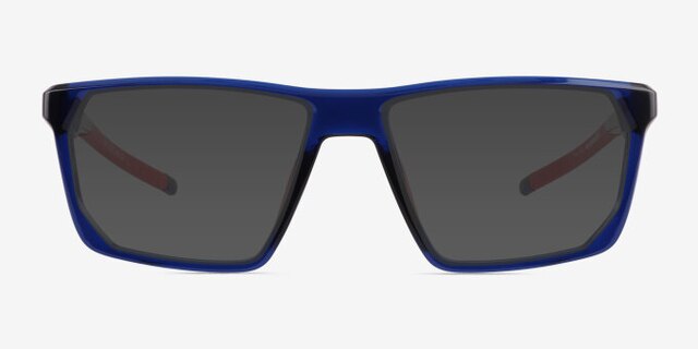 Bio Clear Navy PlasticEyeglass Frames from EyeBuyDirect, with Tinted Lenses