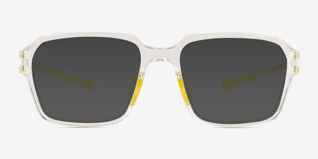 Phys Clear Yellow PlasticEyeglass Frames from EyeBuyDirect, with Tinted Lenses