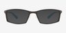 Landon Matte Gray Aluminium AlloyEyeglass Frames from EyeBuyDirect, with Tinted Lenses