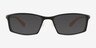 Landon Matte Black Aluminium AlloyEyeglass Frames from EyeBuyDirect, with Tinted Lenses