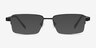 Aron Black TitaniumEyeglass Frames from EyeBuyDirect, with Tinted Lenses