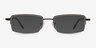 Graphic Coffee TitaniumEyeglass Frames from EyeBuyDirect, with Tinted Lenses