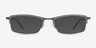 Hatch Gunmetal TitaniumEyeglass Frames from EyeBuyDirect, with Tinted Lenses