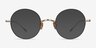 Berlioz Black Golden TitaniumMontures de lunettes de vue d'EyeBuyDirect, Avec des Verres Teintés