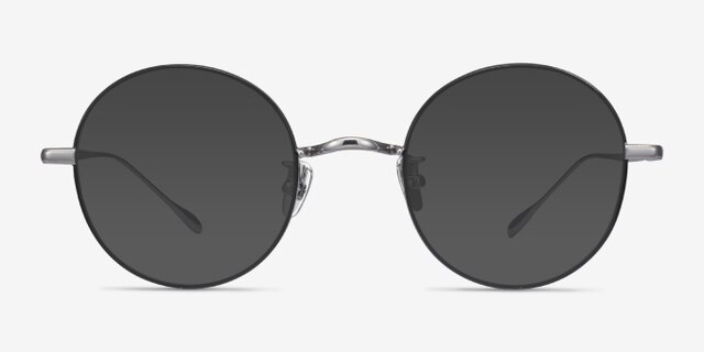 Berlioz Black Silver TitaniumMontures de lunettes de vue d'EyeBuyDirect, Avec des Verres Teintés