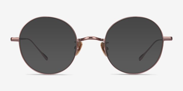 Berlioz Or rose TitaniumMontures de lunettes de vue d'EyeBuyDirect, Avec des Verres Teintés