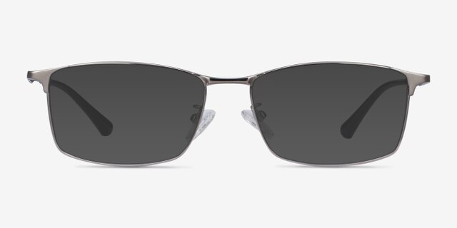 Constant Gunmetal TitaniumEyeglass Frames from EyeBuyDirect, with Tinted Lenses
