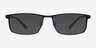 Driven Black TitaniumEyeglass Frames from EyeBuyDirect, with Tinted Lenses