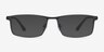 Driven Gunmetal TitaniumEyeglass Frames from EyeBuyDirect, with Tinted Lenses