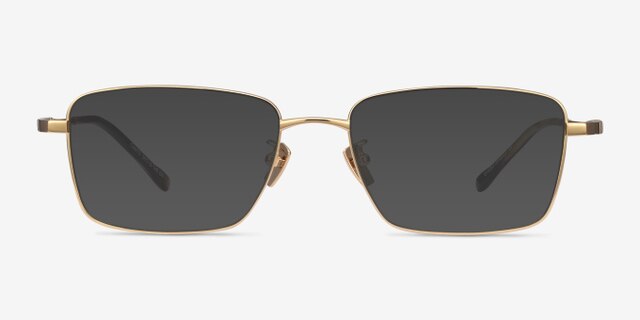 Canto Golden TitaniumEyeglass Frames from EyeBuyDirect, with Tinted Lenses