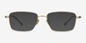 Canto Golden TitaniumEyeglass Frames from EyeBuyDirect, with Tinted Lenses
