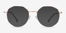 The Path Rose Gold TitaniumEyeglass Frames from EyeBuyDirect, with Tinted Lenses
