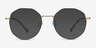 The Path Black Golden TitaniumEyeglass Frames from EyeBuyDirect, with Tinted Lenses