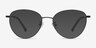 Gaze Black TitaniumEyeglass Frames from EyeBuyDirect, with Tinted Lenses