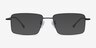 Lands Noir TitaniumMontures de lunettes de vue d'EyeBuyDirect, Avec des Verres Teintés