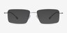 Lands Silver TitaniumEyeglass Frames from EyeBuyDirect, with Tinted Lenses