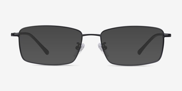 Holmst Black TitaniumEyeglass Frames from EyeBuyDirect, with Tinted Lenses