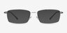 Holmst Silver TitaniumEyeglass Frames from EyeBuyDirect, with Tinted Lenses