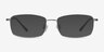 Hobbes Gunmetal TitaniumEyeglass Frames from EyeBuyDirect, with Tinted Lenses