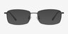 Hobbes Black TitaniumEyeglass Frames from EyeBuyDirect, with Tinted Lenses