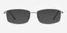 Embark Gunmetal TitaniumEyeglass Frames from EyeBuyDirect, with Tinted Lenses