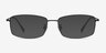 Embark Black TitaniumEyeglass Frames from EyeBuyDirect, with Tinted Lenses