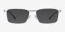 Decider Silver TitaniumEyeglass Frames from EyeBuyDirect, with Tinted Lenses