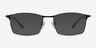 Decider Black TitaniumEyeglass Frames from EyeBuyDirect, with Tinted Lenses