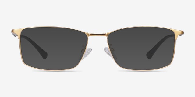Constant Doré TitaniumMontures de lunettes de vue d'EyeBuyDirect, Avec des Verres Teintés