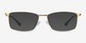 Constant Doré TitaniumMontures de lunettes de vue d'EyeBuyDirect, Avec des Verres Teintés