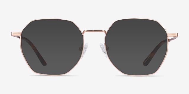 Comet Or rose TitaniumMontures de lunettes de vue d'EyeBuyDirect, Avec des Verres Teintés